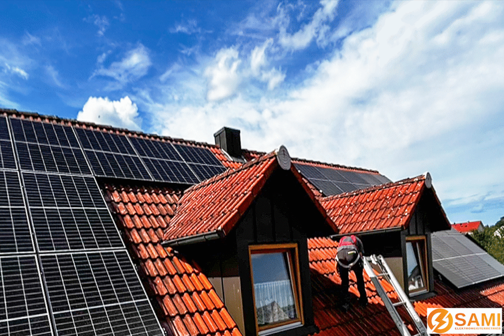 PV-Anlage Photovoltaik Installation Elektro Sami