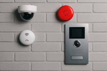 Überwachungskamera, Rauchmelder und moderne Videosprechanlage – Sicherheitslösungen für Haus und Gewerbe