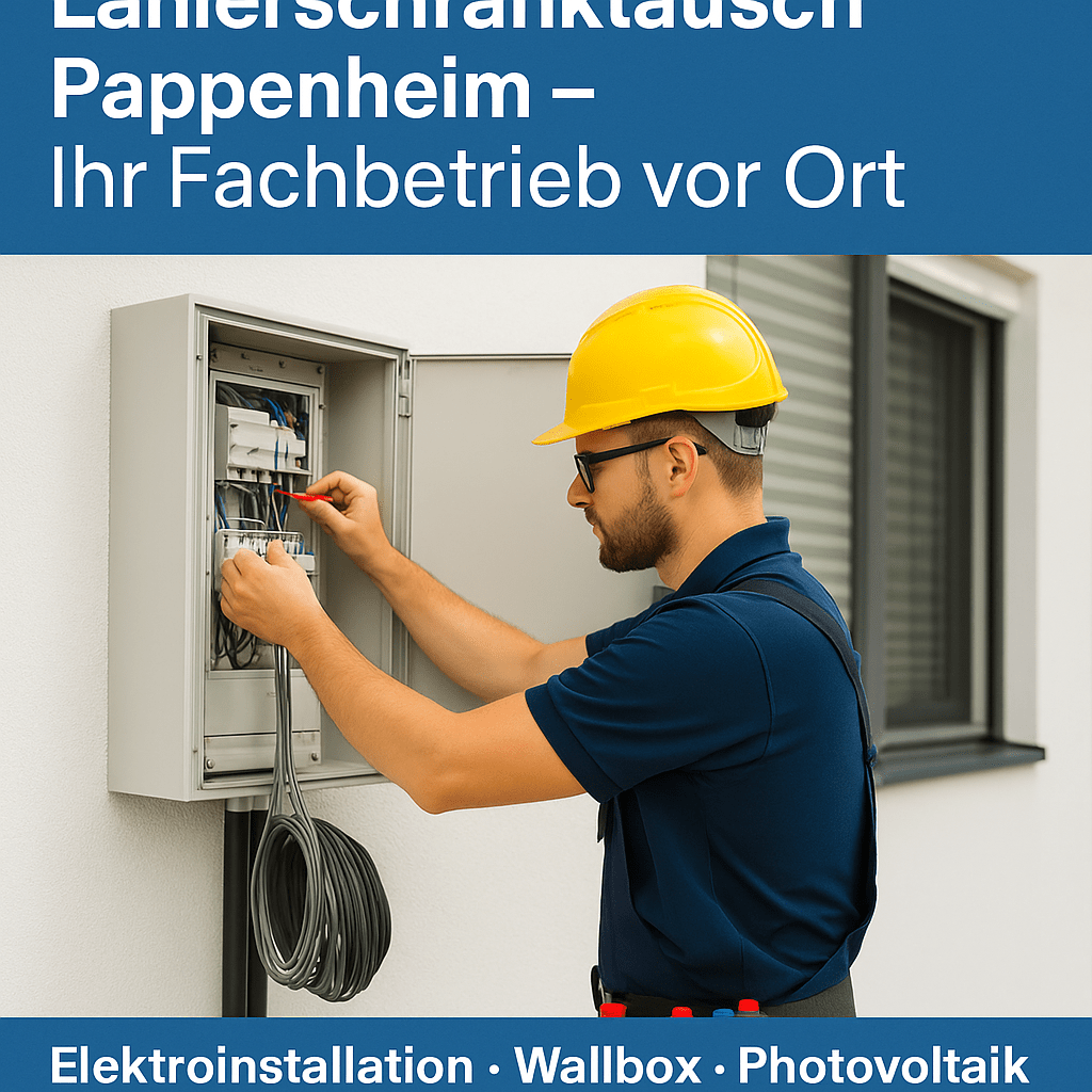 Elektriker Zählerschranktausch Pappenheim – Fachbetrieb Elektro Sami modernisiert Zählerschränke fachgerecht. Sichere Elektroinstallation, Wallbox- und PV-Service.